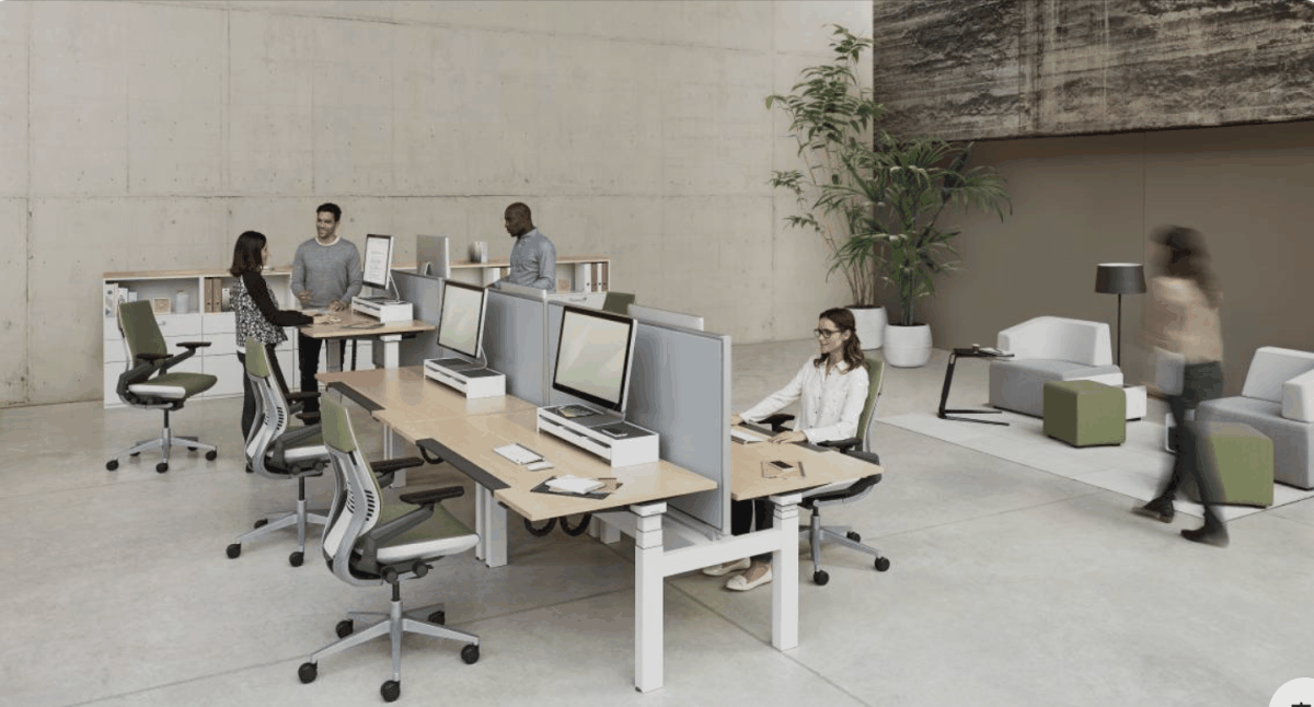 Office desks and workstations